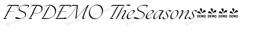 FSPDEMO TheSeasons字体转换